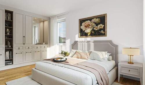 Schlafzimmer-after-1- - Ideal geschnitten - 2-Zimmer-Neubauwohnung zum Wohlfühlen