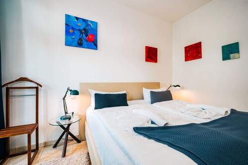 Das ruhige Schlafzimmer mit Blick auf die Ostsee - 