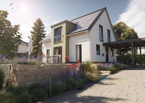 Lichthaus-121-Garten-Elegance-4-Photovoltaik-Wallb - Einziehen und Wohlfühlen in Iserlohn! Modernes Einfamilienhaus auf traumhaftem Grundstück!