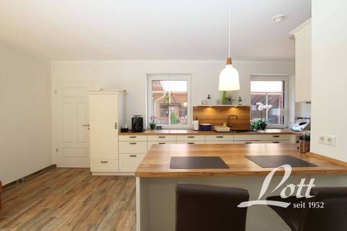 Wohnküche mit Einbauküche - 