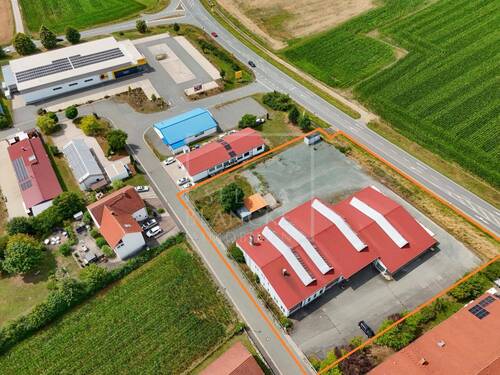 Luftbild - Halle in Mistelbach