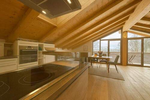 Alpen-Immo_Schliersee_Visualisierung_Wohnküche 3 - Lichtdurchflutete 3-Zimmer- Dachgeschosswohnung mit Balkon und weitem Bergblick - dem See ganz nah!
