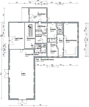 Grundiss Dachgeschoss - 