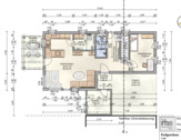 Beispiel Grundriss Erdgeschoss mit Carport - 