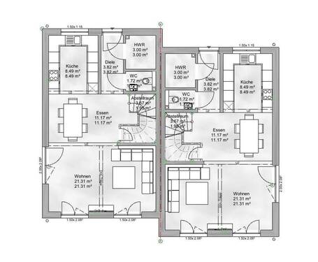 Doppelhaushälfte Nr. 7(rechts) - 5 Zimmer Doppelhaushälfte in Siefesheim