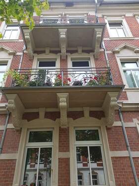 Balkon_Vorderseite - 3 Zimmer Etagenwohnung in Radebeul