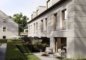 Terrassenansicht.jpg - Birkenhöfe Bubenreuth - Neubau Reihenhäuser im Grünen