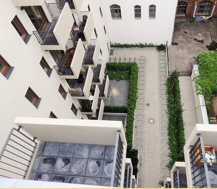 Innenhof - 3 Zimmer Etagenwohnung in Berlin