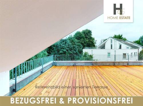 REFERENZ Wohnung - Bezugsfreie Dachgeschosswohnung mit großer Terrasse & Provisionsfrei