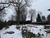 Blick in den winterlichen Garten - 