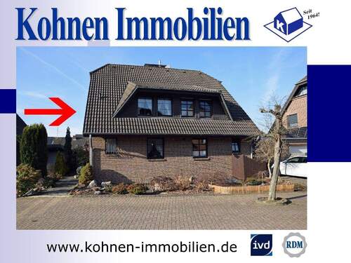 Straßenansicht - Zentral und dennoch ruhig: Solide Doppelhaushälfte mit kleinem Garten in 47929 Grefrath!