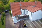 Rückansicht Drohne - 5 Zimmer Doppelhaushälfte in Eschwege