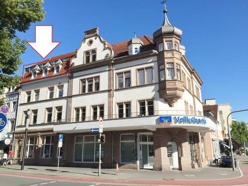 Aussenansicht - Wohnung.JPG - Renovierte, möblierte Wohnung in der Stadtmitte von Singen
