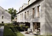 Terrassenansicht.jpg - Birkenhöfe Bubenreuth - Neubau Reihenhäuser im Grünen
