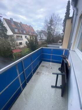 Balkon vom WZ - 3 Zimmer Etagenwohnung zur Miete in Nürnberg