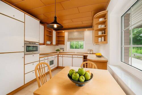 Küche_gestaged - Einfamilienhaus mit 123,50 m² in Heidgraben zum Kaufen