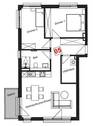 Grundriss - Etagenwohnung mit 72,20 m² in Cuxhaven zum Kaufen