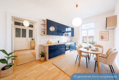 Einrichtungsbeispiel - 2 Zimmer Etagenwohnung zum Kaufen in Schwerin