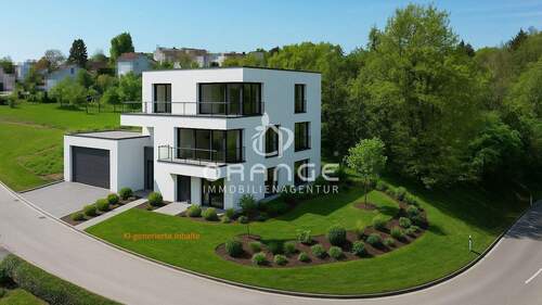 Luftansicht mit Haus - KI gneriert - 