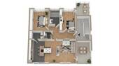 3-Zimmer-Wohnung mit Gartenanteil im 1.OG - 