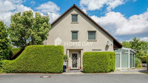 Außenansicht 1 - Vermietetes Wohlfühlhaus mit Garten, Terrasse, Wintergarten & Doppel-Carport