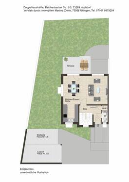 EG 1-05 - 5 Zimmer Doppelhaushälfte zum Kaufen in Hochdorf