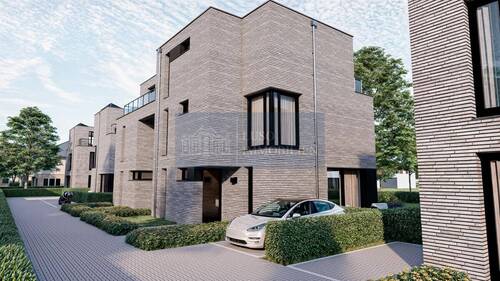 12 - Visualisierung – Außenansicht mit geplanter Gartengestaltung - 