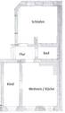 3-Raumwohnung Grundriss - 