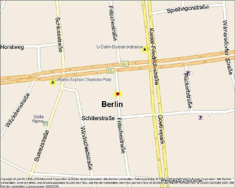 Kartenausschnitt - 1 Zimmer Etagenwohnung zur Miete in Berlin