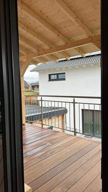 Blick auf den Balkon OG - 