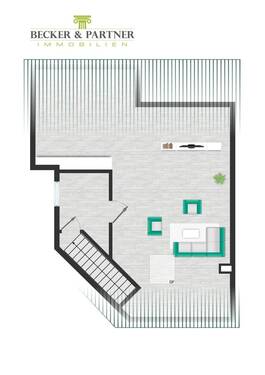 klimatisiertes Dachstudio - 
