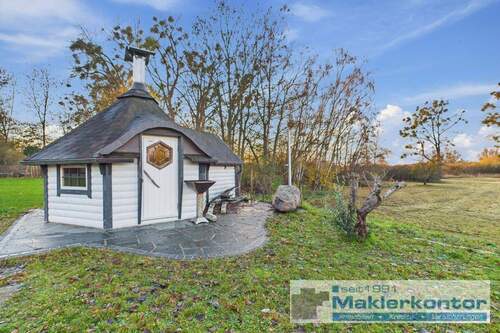 Finnische Kota mit Sauna und Grill - 