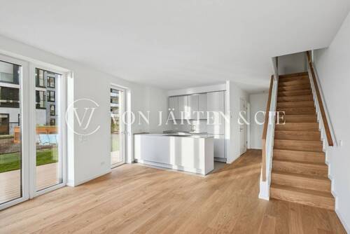 Wohnbereich - Etagenwohnung mit 122,00 m² in Hamburg - Hafencity zur Miete