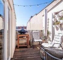 Einziehen und wohlfühlen: Dachgeschosswohnung mit geschützter Südwest-Terrasse - Berlin Weißensee