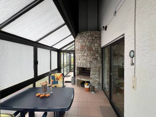 Wintergarten OG mit Kamin - 