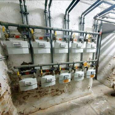 Gasleitungen, Absperrhebel, KG - 