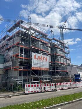 Südwest.jpg - BAUBEGINN ERFOLGT!! NB-3 Zimmer-Wohnung mit Aufzug, altersgerecht, in der neu entstehenden Stadtmitte von Eislingen