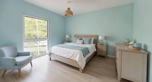Schlafzimmer - Schlafzimmer, Maritim - (KI generiert) - 