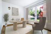 Arbeitszimmer mit Gartenblick - 