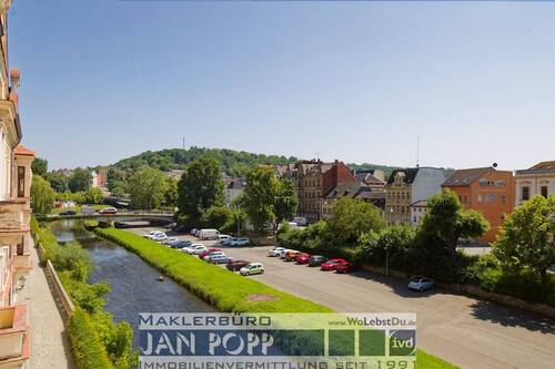 Blick über die Elster nach Osten - 2 Zimmer Etagenwohnung zur Miete in Greiz