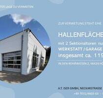 Hallenfläche mit 2 Sektionaltoren in bester Lage zu vermieten - Homburg Erbach