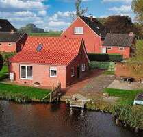 Friesenhaus einmalige, ruhige Lage direkt am Wasser in Ostfriesland - Bunde-Ditzumerhammrich