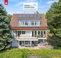 In beliebter, ruhiger Villenlage mit Seesicht - exklusives Wohnhaus mit Indoor-Schwimmbad - Überlingen