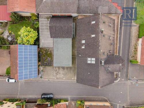 Drohenansicht - 1 Zimmer Mehrfamilienhaus, Wohnhaus in Eußenheim / Aschfeld