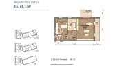 Grundriss Wohnung Typ G - 