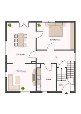 Erdgeschoss - 6 Zimmer Einfamilienhaus zum Kaufen in Bad Boll