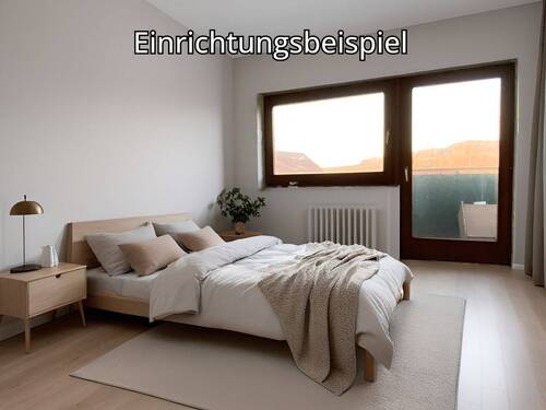 Schlafzimmer DG/ Einrichtungsbeispiel - 