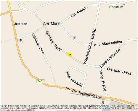 Kartenausschnitt - 2 Zimmer Etagenwohnung zur Miete in Uetersen