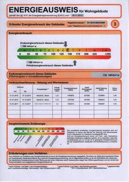 Energieausweis - 3 Zimmer Etagenwohnung in Erlangen / Bruck