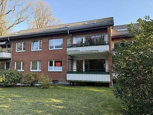 rückw- Objektansicht.jpg - 2 Zimmer Etagenwohnung zum Kaufen in Großhansdorf